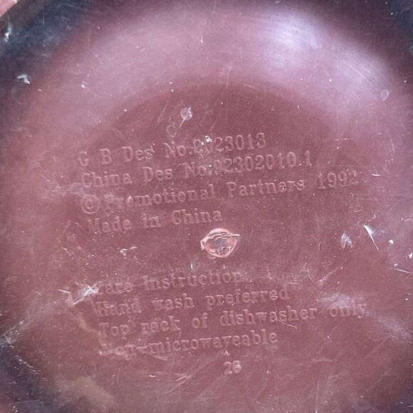 VTG 1992 Tazmanian Devil Taz Plastic Cup Coffee Mug Promotional Partners 3D NOS - Picture 4 of 4